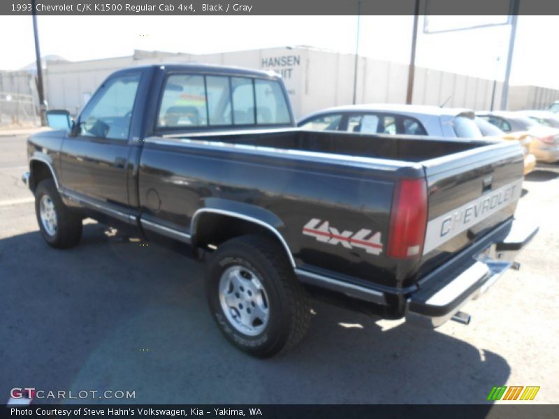 Black / Gray 1993 Chevrolet C/K K1500 Regular Cab 4x4