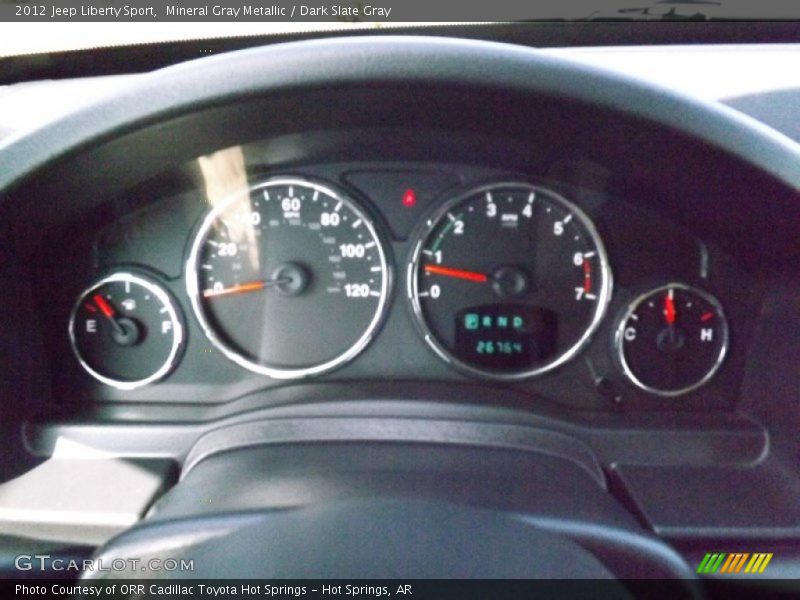 Mineral Gray Metallic / Dark Slate Gray 2012 Jeep Liberty Sport