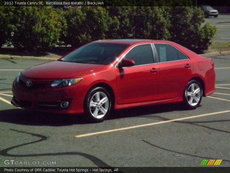 Barcelona Red Metallic / Black/Ash 2012 Toyota Camry SE