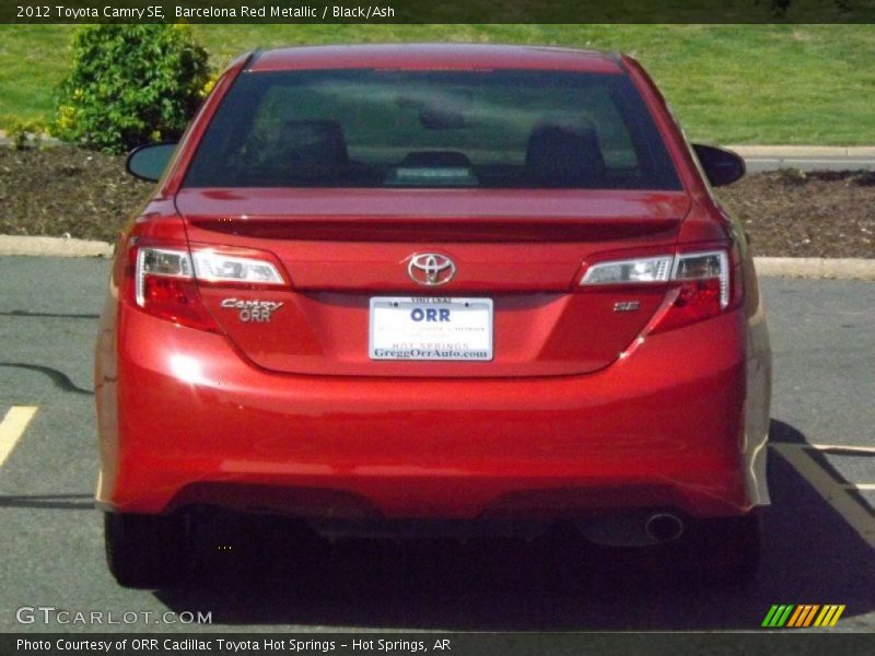 Barcelona Red Metallic / Black/Ash 2012 Toyota Camry SE