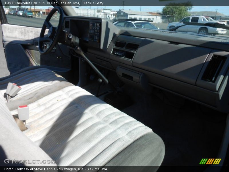 Black / Gray 1993 Chevrolet C/K K1500 Regular Cab 4x4