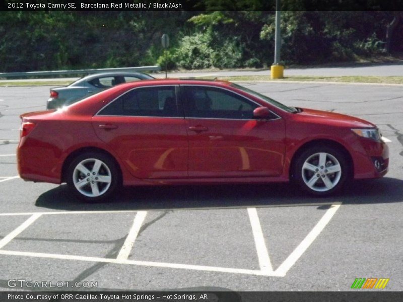Barcelona Red Metallic / Black/Ash 2012 Toyota Camry SE