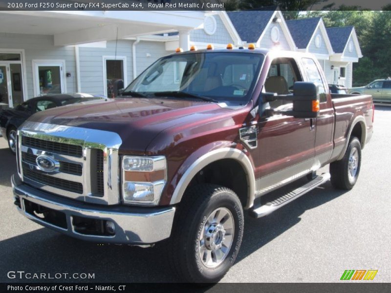 Royal Red Metallic / Camel 2010 Ford F250 Super Duty FX4 SuperCab 4x4