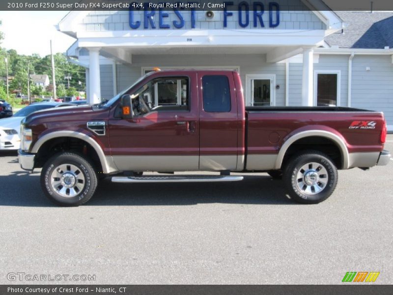 Royal Red Metallic / Camel 2010 Ford F250 Super Duty FX4 SuperCab 4x4