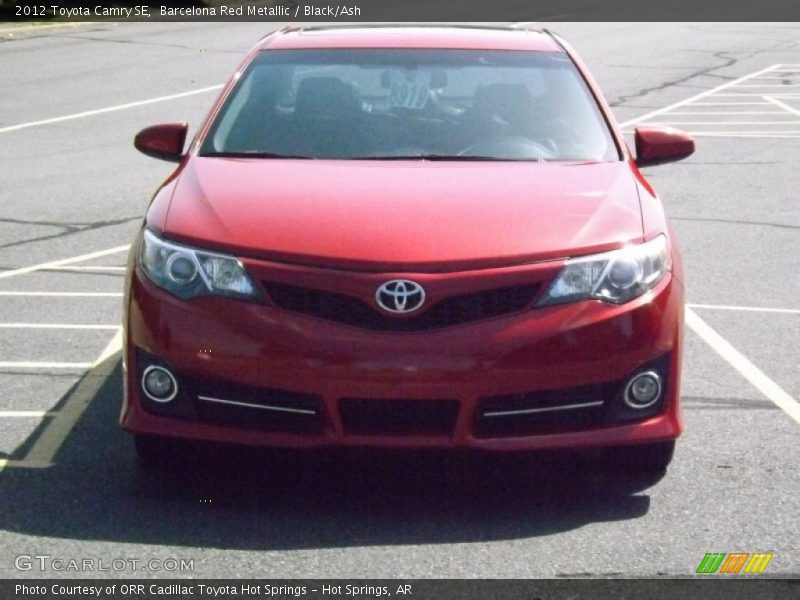 Barcelona Red Metallic / Black/Ash 2012 Toyota Camry SE