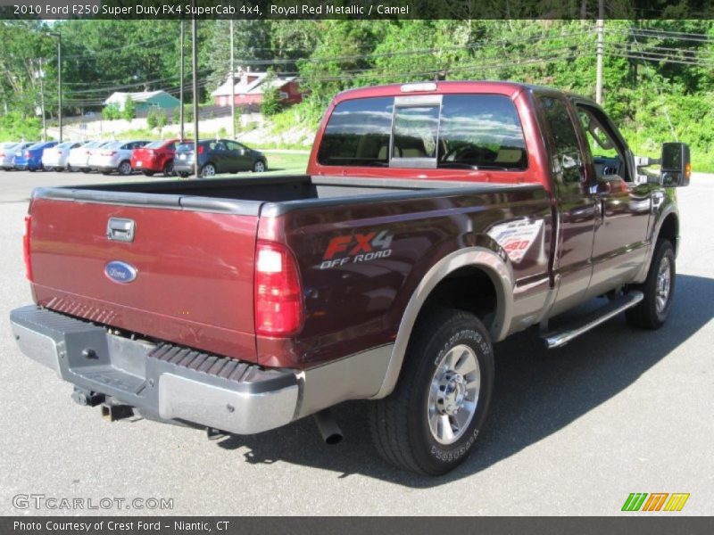 Royal Red Metallic / Camel 2010 Ford F250 Super Duty FX4 SuperCab 4x4