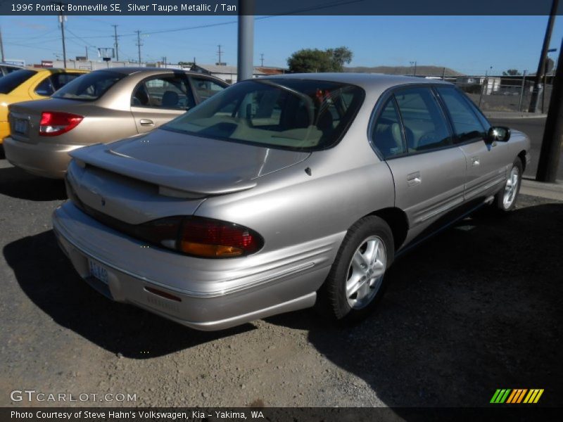 Silver Taupe Metallic / Tan 1996 Pontiac Bonneville SE