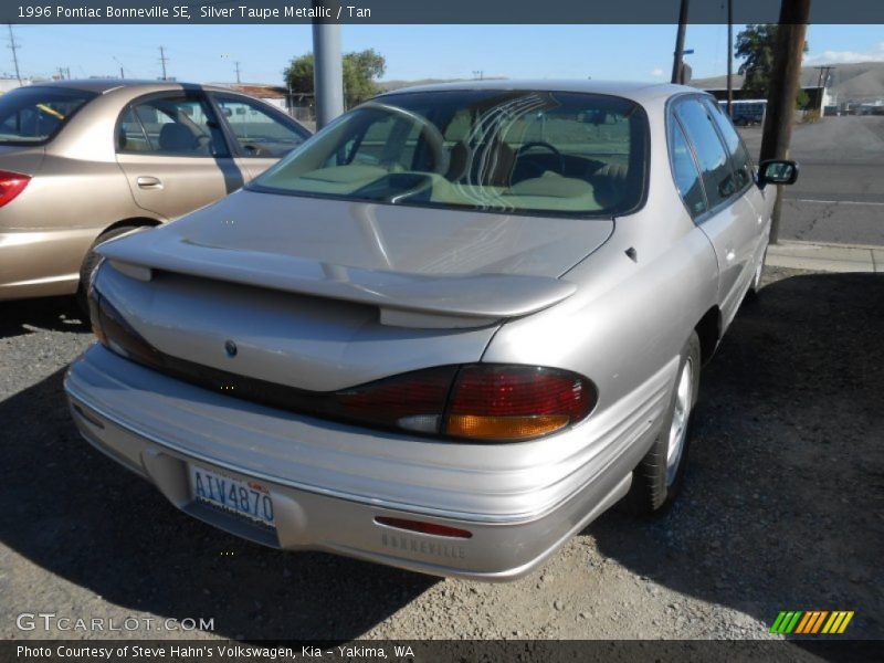 Silver Taupe Metallic / Tan 1996 Pontiac Bonneville SE