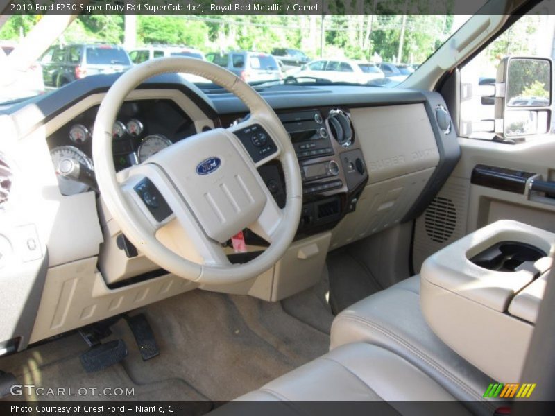 Royal Red Metallic / Camel 2010 Ford F250 Super Duty FX4 SuperCab 4x4