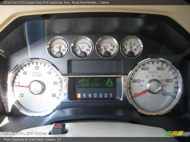 Royal Red Metallic / Camel 2010 Ford F250 Super Duty FX4 SuperCab 4x4