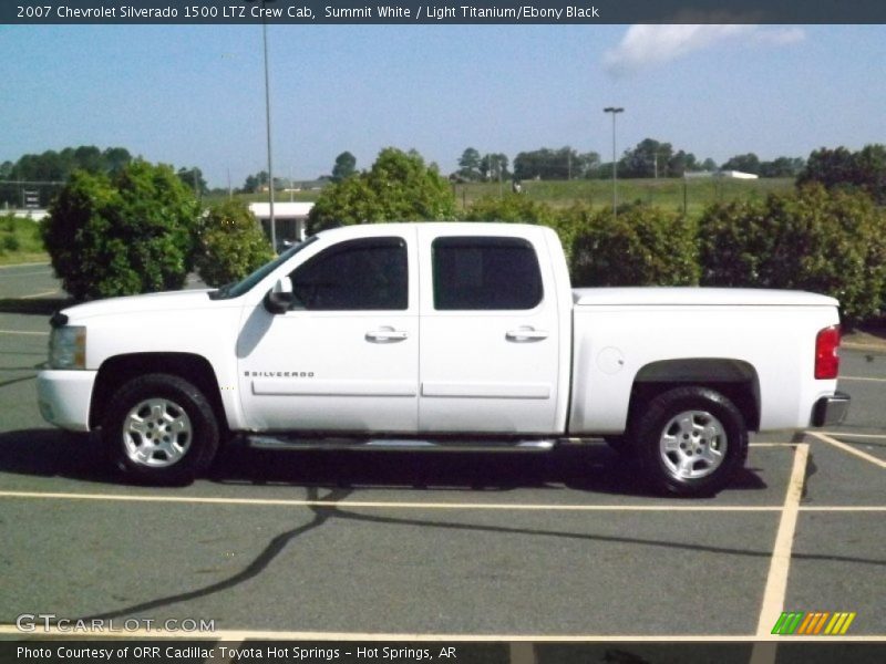 Summit White / Light Titanium/Ebony Black 2007 Chevrolet Silverado 1500 LTZ Crew Cab