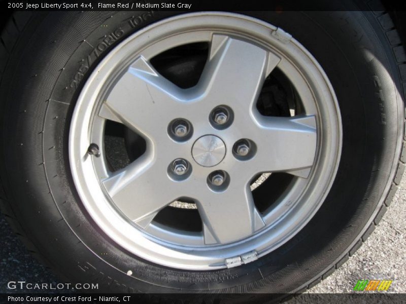 Flame Red / Medium Slate Gray 2005 Jeep Liberty Sport 4x4