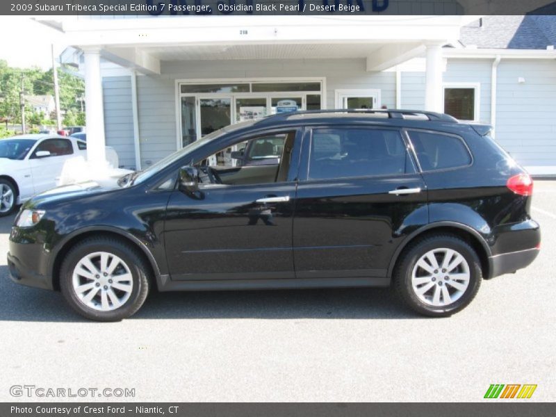 Obsidian Black Pearl / Desert Beige 2009 Subaru Tribeca Special Edition 7 Passenger
