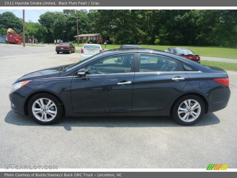 Black Plum Pearl / Gray 2011 Hyundai Sonata Limited