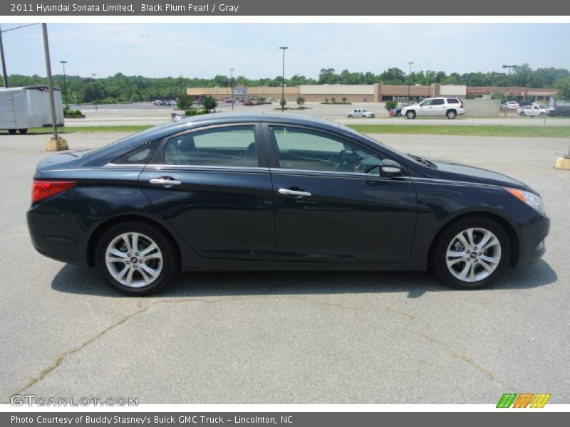 Black Plum Pearl / Gray 2011 Hyundai Sonata Limited