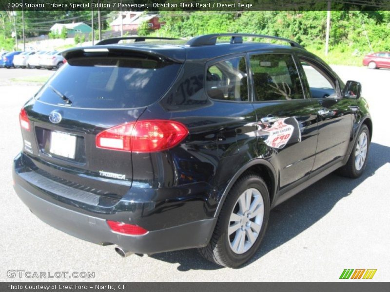 Obsidian Black Pearl / Desert Beige 2009 Subaru Tribeca Special Edition 7 Passenger