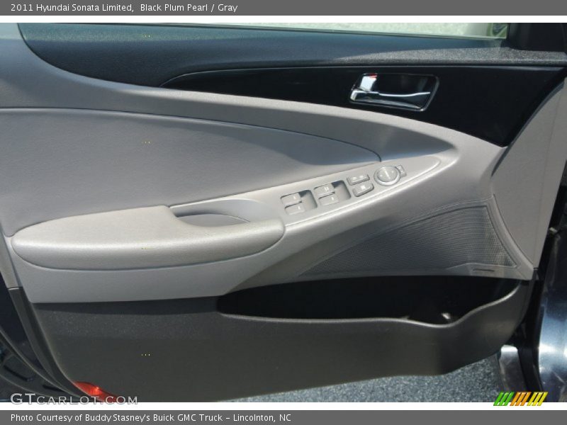 Black Plum Pearl / Gray 2011 Hyundai Sonata Limited