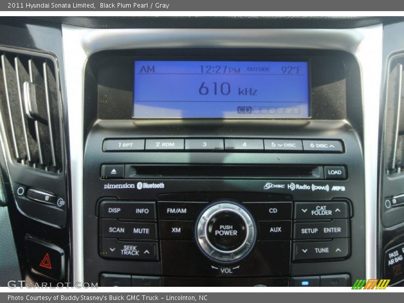 Black Plum Pearl / Gray 2011 Hyundai Sonata Limited