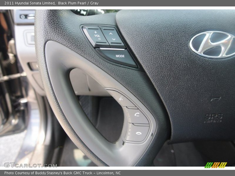 Black Plum Pearl / Gray 2011 Hyundai Sonata Limited