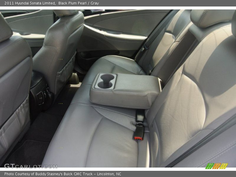 Black Plum Pearl / Gray 2011 Hyundai Sonata Limited