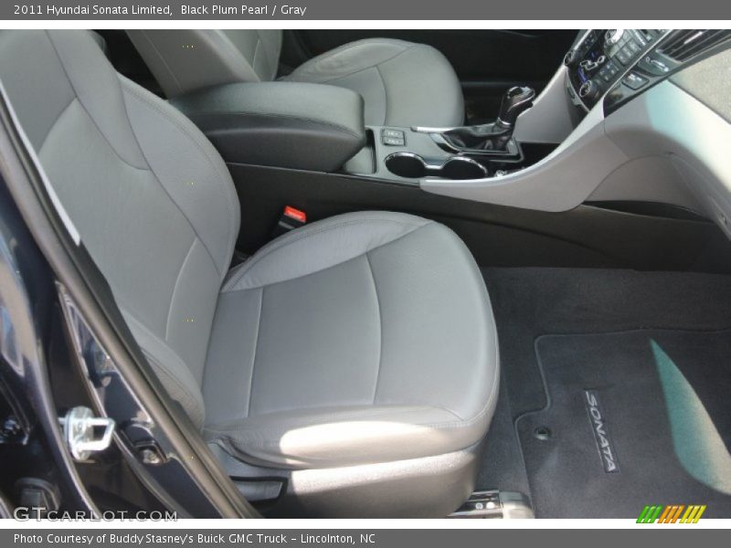 Black Plum Pearl / Gray 2011 Hyundai Sonata Limited