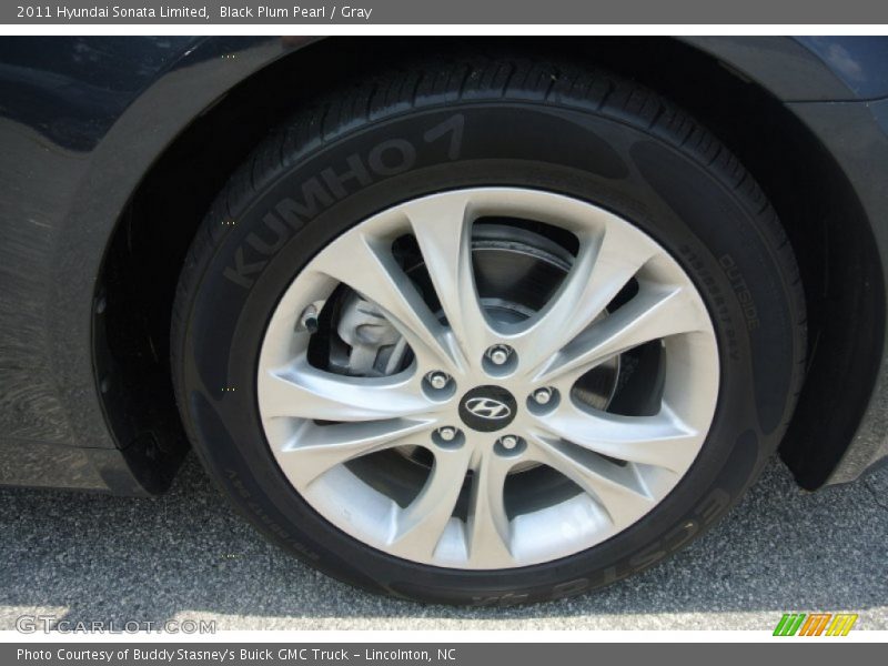 Black Plum Pearl / Gray 2011 Hyundai Sonata Limited