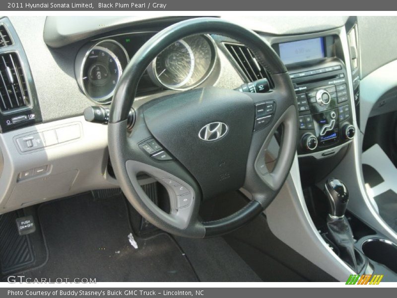 Black Plum Pearl / Gray 2011 Hyundai Sonata Limited