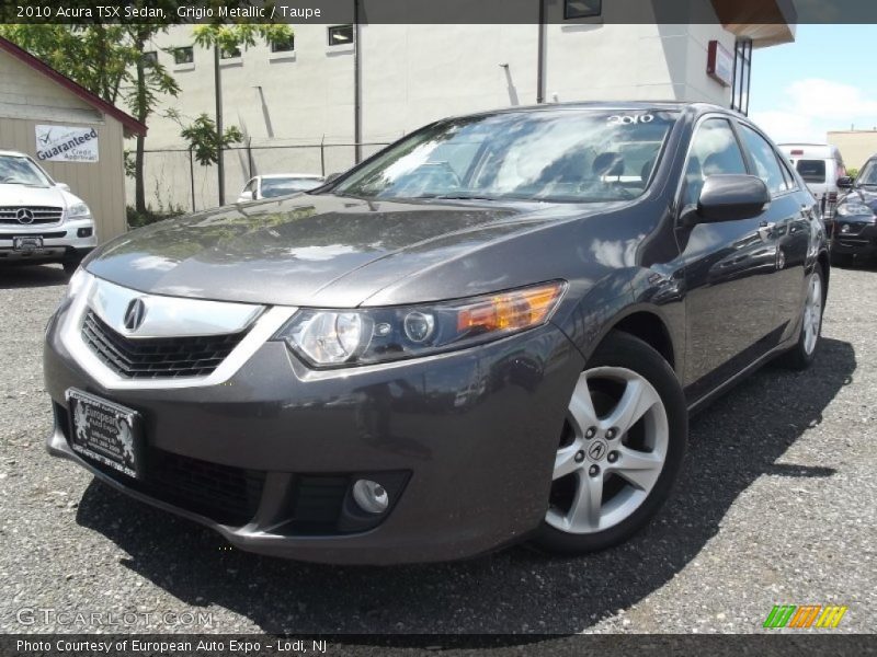 Grigio Metallic / Taupe 2010 Acura TSX Sedan