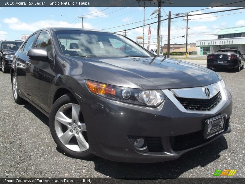 Grigio Metallic / Taupe 2010 Acura TSX Sedan