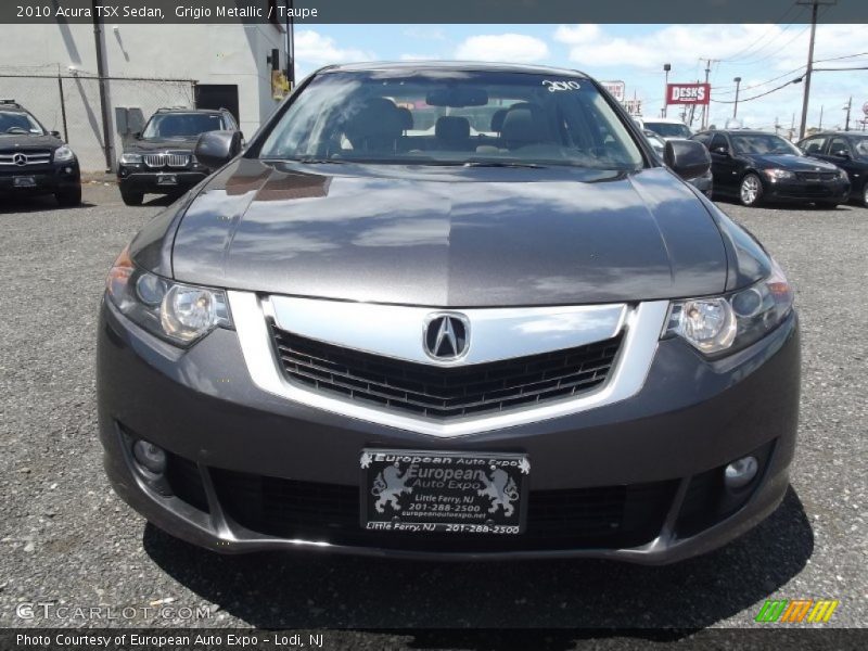 Grigio Metallic / Taupe 2010 Acura TSX Sedan