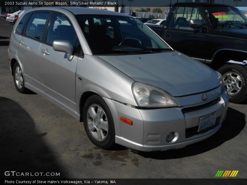Silky Silver Metallic / Black 2003 Suzuki Aerio SX Sport Wagon