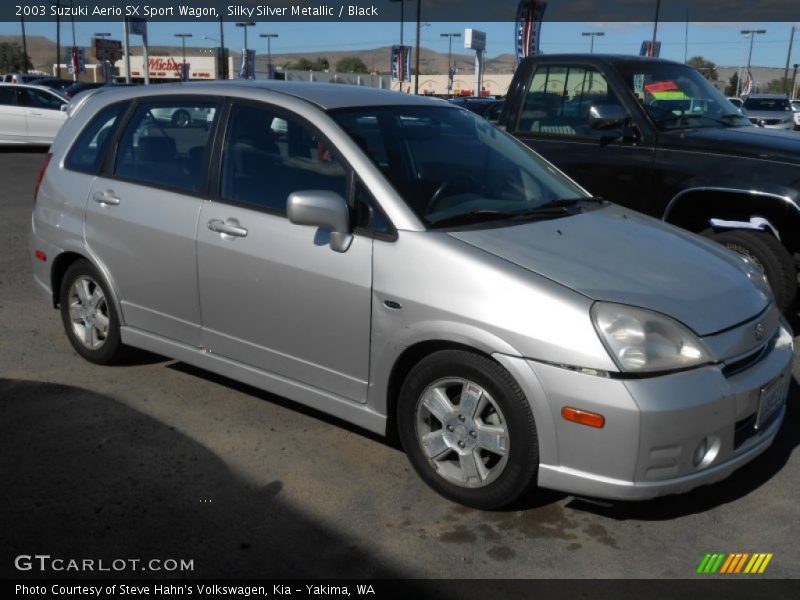 Silky Silver Metallic / Black 2003 Suzuki Aerio SX Sport Wagon