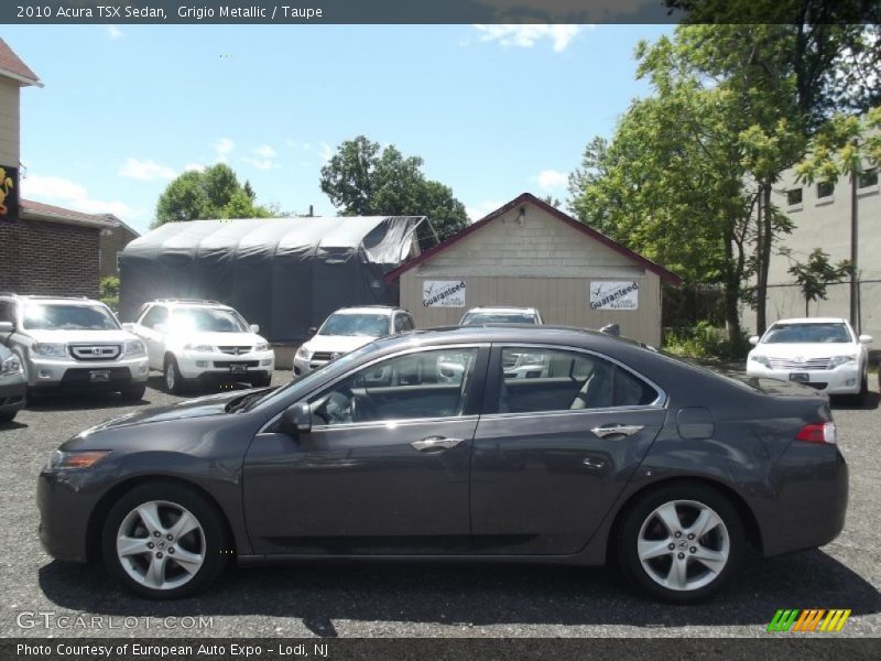 Grigio Metallic / Taupe 2010 Acura TSX Sedan
