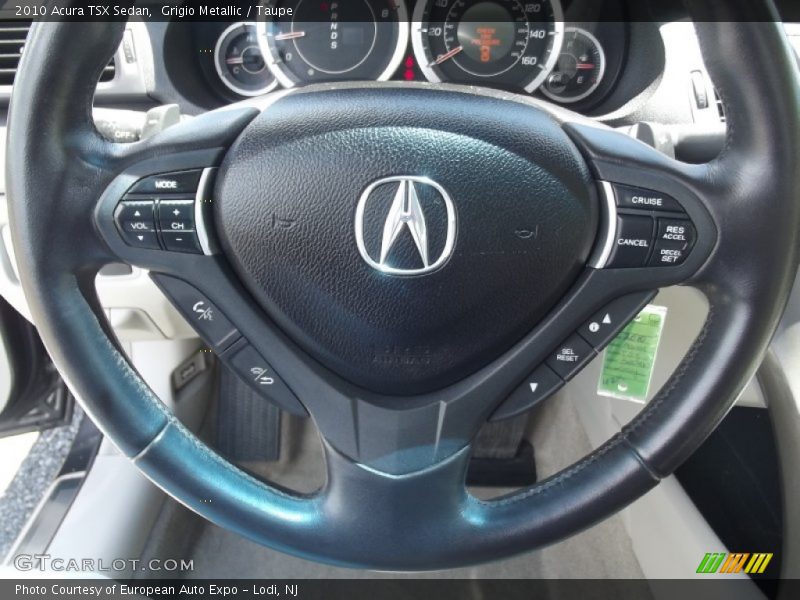 Grigio Metallic / Taupe 2010 Acura TSX Sedan