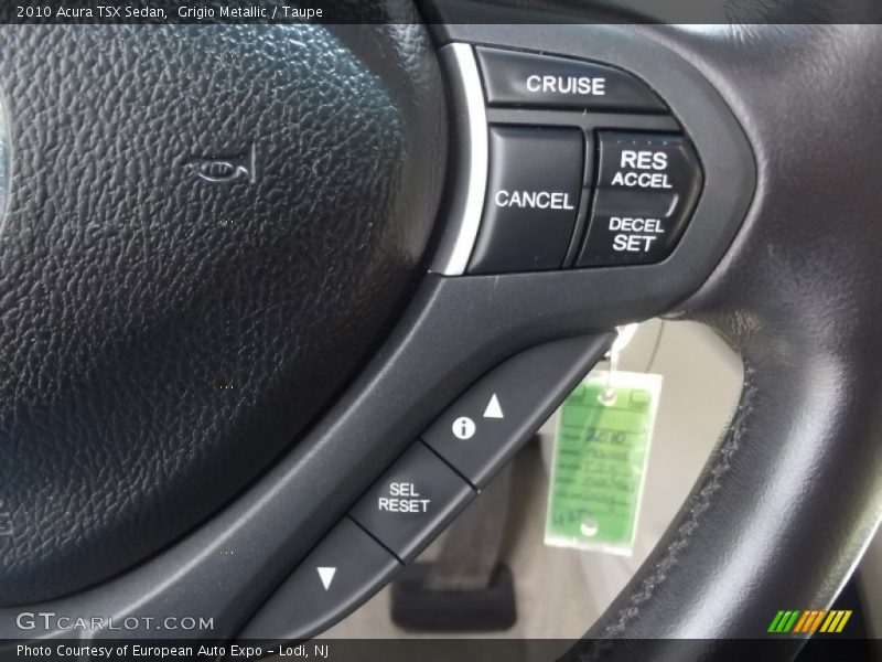 Grigio Metallic / Taupe 2010 Acura TSX Sedan