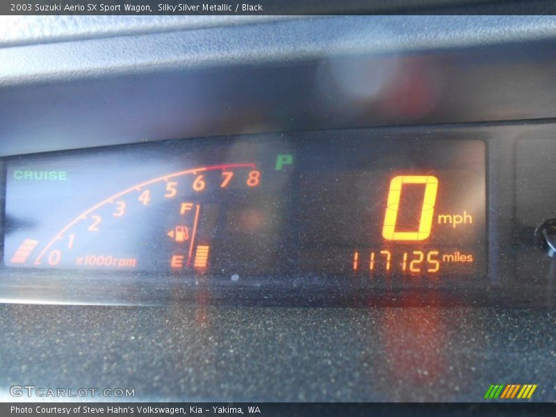 Silky Silver Metallic / Black 2003 Suzuki Aerio SX Sport Wagon