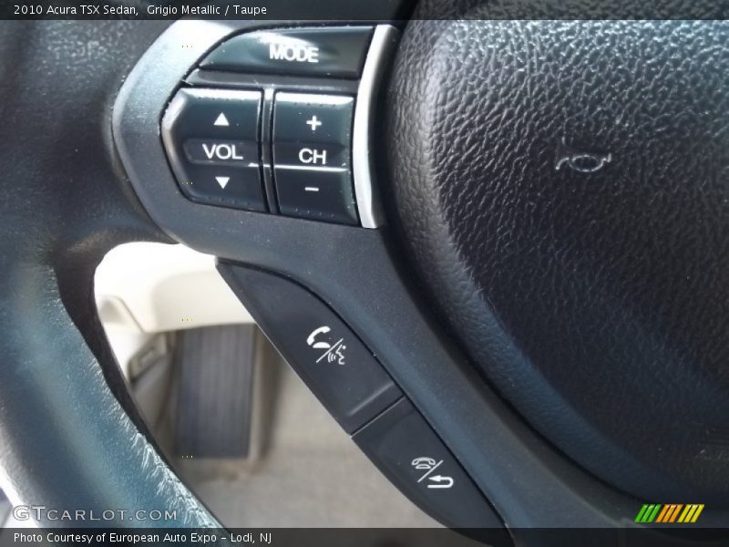 Grigio Metallic / Taupe 2010 Acura TSX Sedan