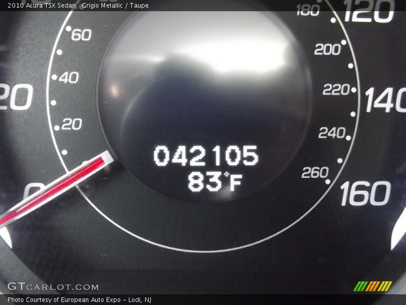 Grigio Metallic / Taupe 2010 Acura TSX Sedan