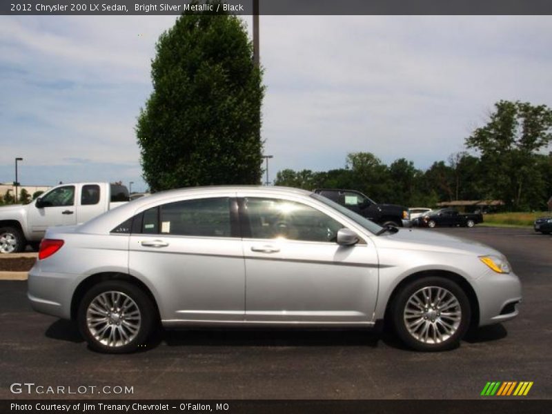 Bright Silver Metallic / Black 2012 Chrysler 200 LX Sedan