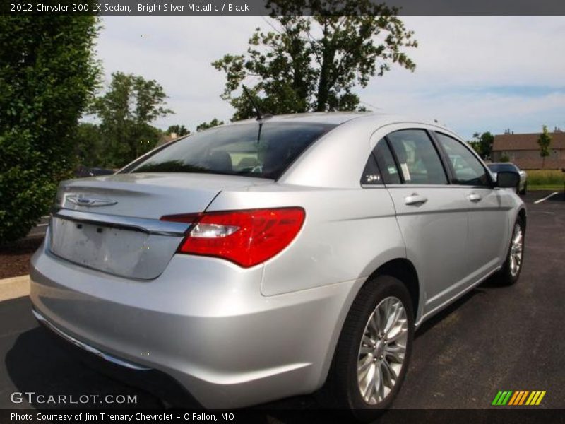 Bright Silver Metallic / Black 2012 Chrysler 200 LX Sedan