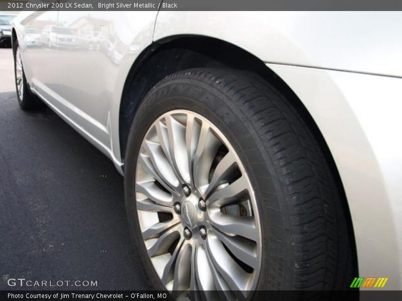 Bright Silver Metallic / Black 2012 Chrysler 200 LX Sedan