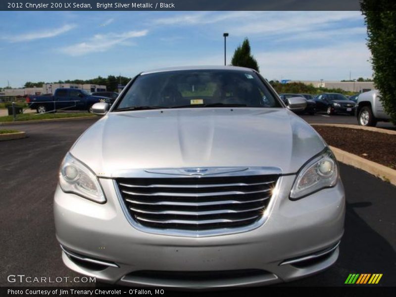 Bright Silver Metallic / Black 2012 Chrysler 200 LX Sedan
