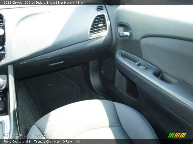 Bright Silver Metallic / Black 2012 Chrysler 200 LX Sedan