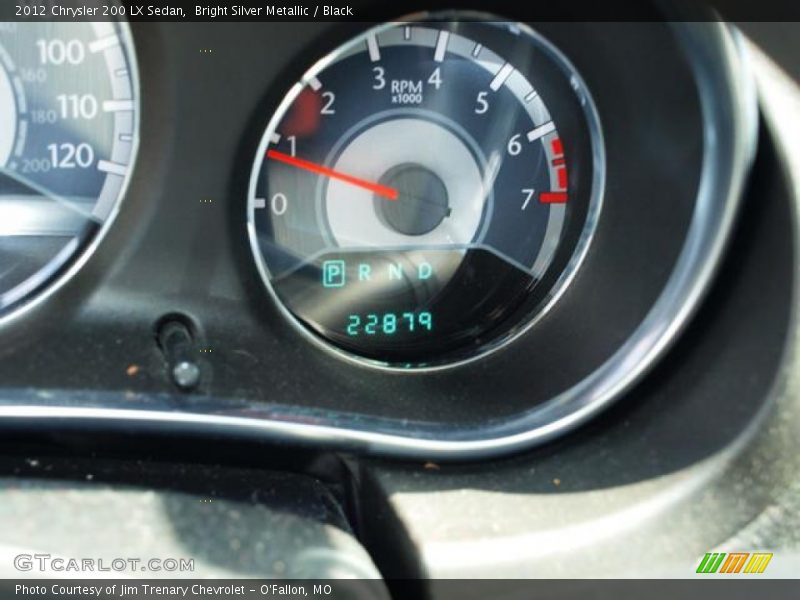 Bright Silver Metallic / Black 2012 Chrysler 200 LX Sedan