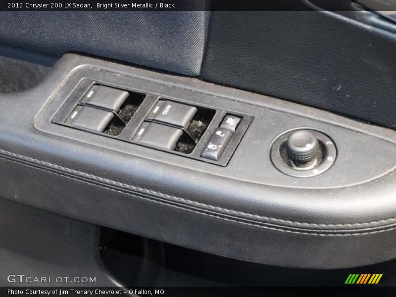 Bright Silver Metallic / Black 2012 Chrysler 200 LX Sedan