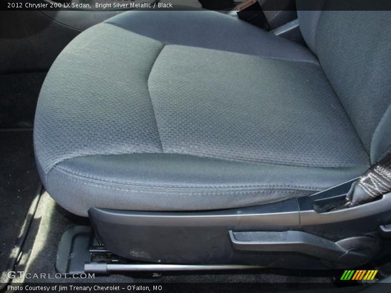 Bright Silver Metallic / Black 2012 Chrysler 200 LX Sedan
