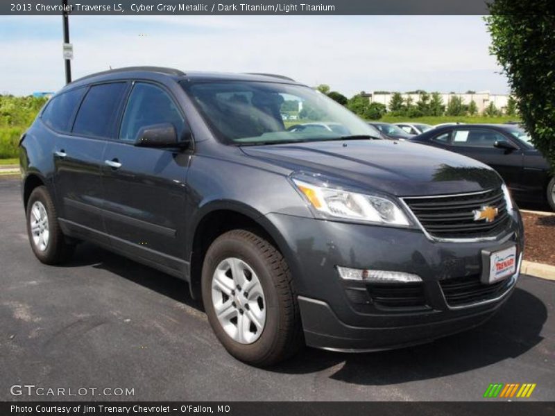 Cyber Gray Metallic / Dark Titanium/Light Titanium 2013 Chevrolet Traverse LS