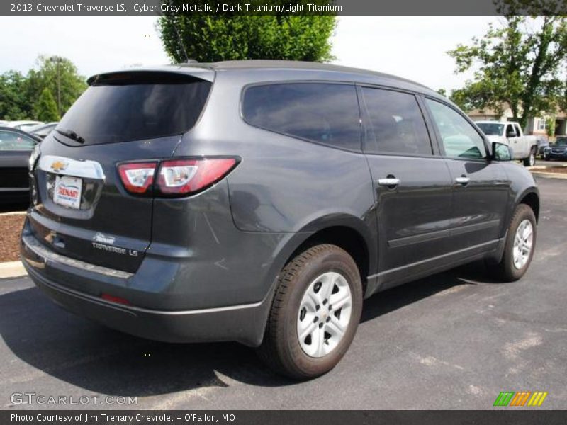 Cyber Gray Metallic / Dark Titanium/Light Titanium 2013 Chevrolet Traverse LS