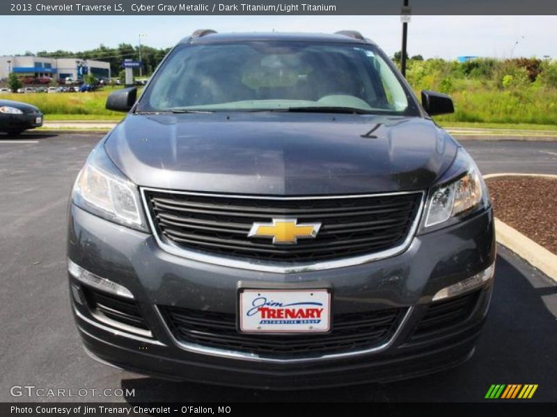 Cyber Gray Metallic / Dark Titanium/Light Titanium 2013 Chevrolet Traverse LS