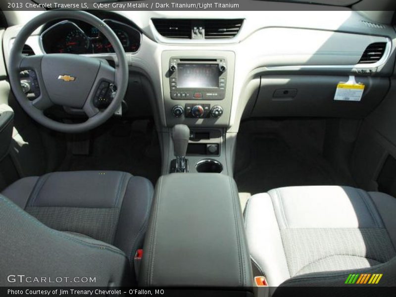 Cyber Gray Metallic / Dark Titanium/Light Titanium 2013 Chevrolet Traverse LS